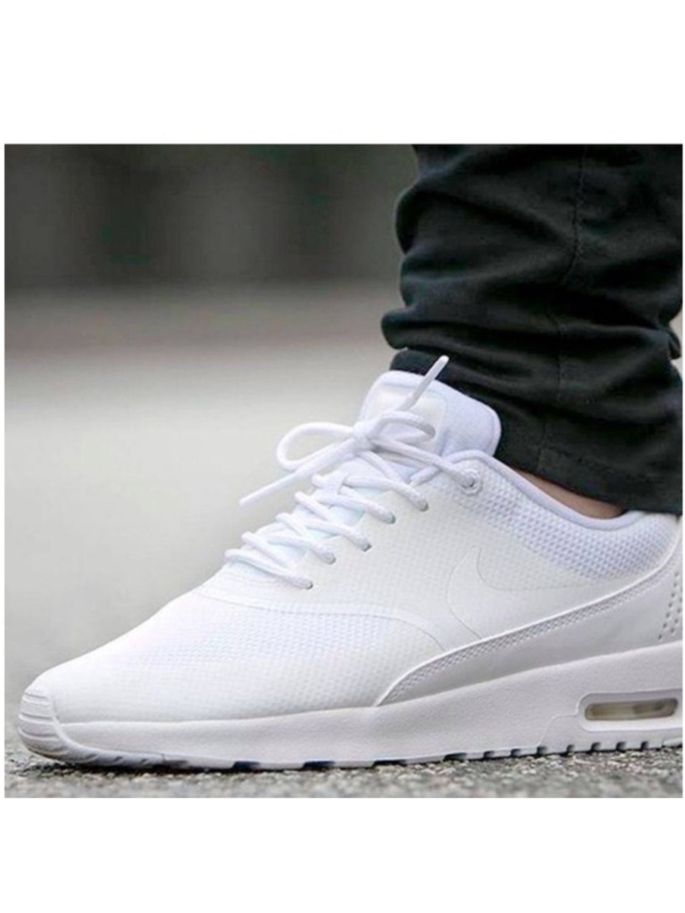 NIKE White Minimalist Women's Thea Sneakers Sleek Design 11 running travel work